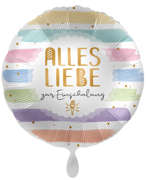 Folienballon - Alles Liebe zur Einschulung - ø 43cm